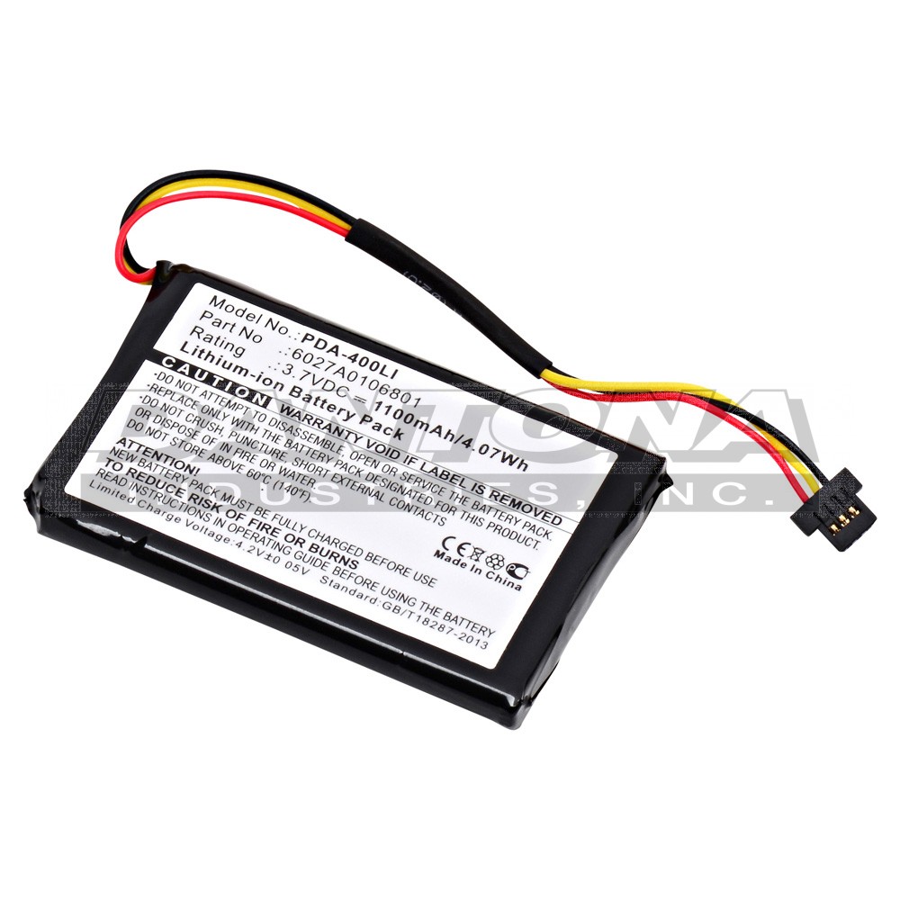 TomTom 4ET0.002.02 4ET03 GPS Replacement Battery 1100mAh