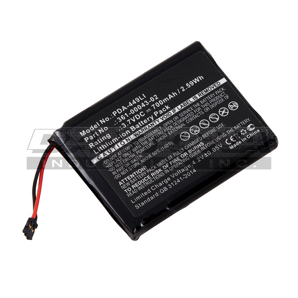Garmin 010-01690-00 GPS Replacement Battery 3.7V 700mAh