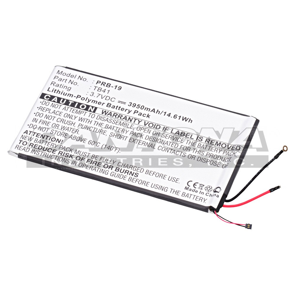 Motorola Droid XYBoard 8.2 Replacement Battery 3.7V 3950mAh