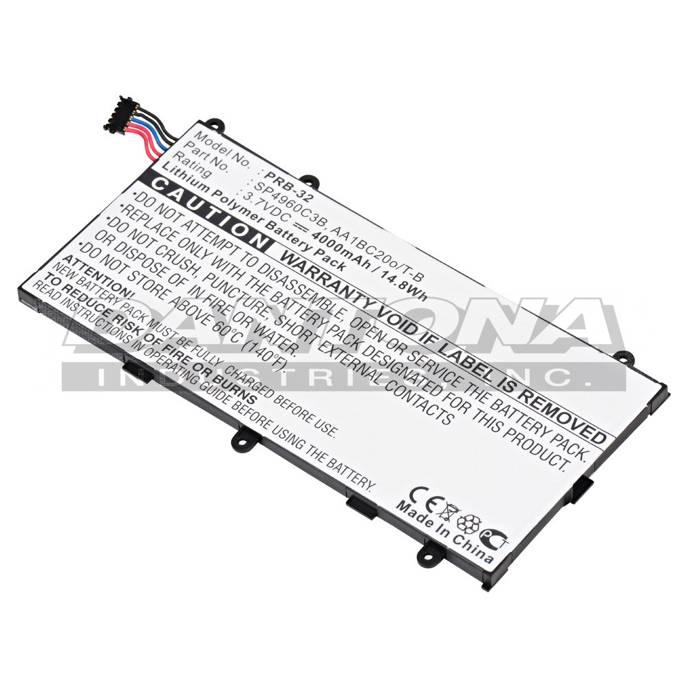 Samsung 5GH-T869 Tablet Replacement Battery 3.7V 4000mAh
