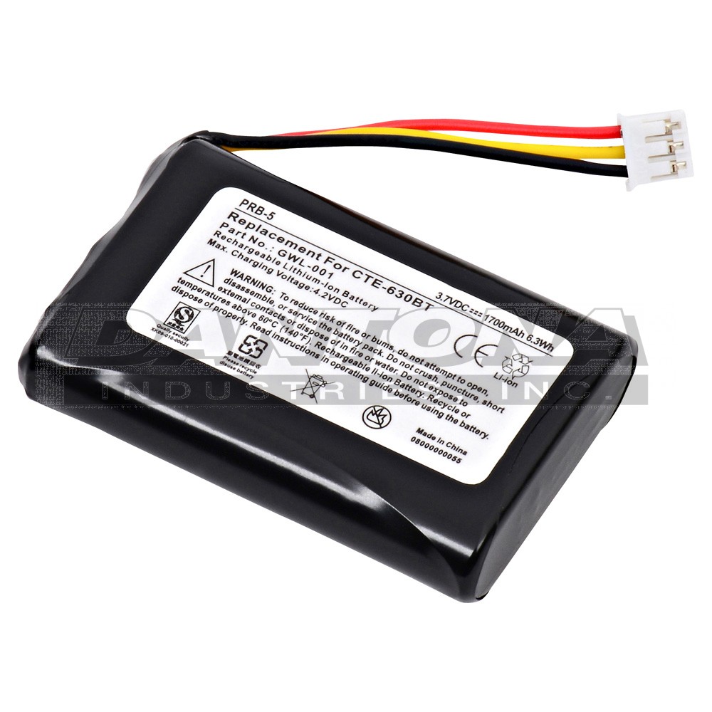 Wacom Airliner WS100 Replacement Battery 3.7V 1700mAh