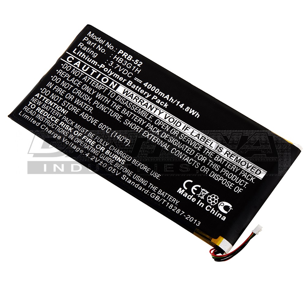 Huawei HB3G1H MediaPad 7 Replacement Battery 3.7V 4000mAh
