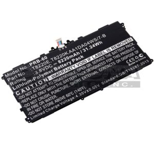 Interstate AA1DA04WS/7-B AA1DA2WS/7-B Tablet Replacement Battery 3.8V 8220mAh