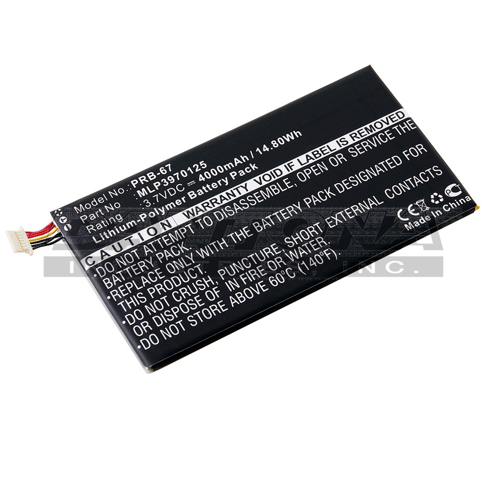 Verizon Elipsis MV7A Tablet Replacement Battery 3.7V 4000mAh