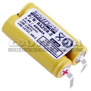 Eltron 138-10673 138-10727 2100 2200 2205 Razor Replacement Battery 2.4V 600mAh