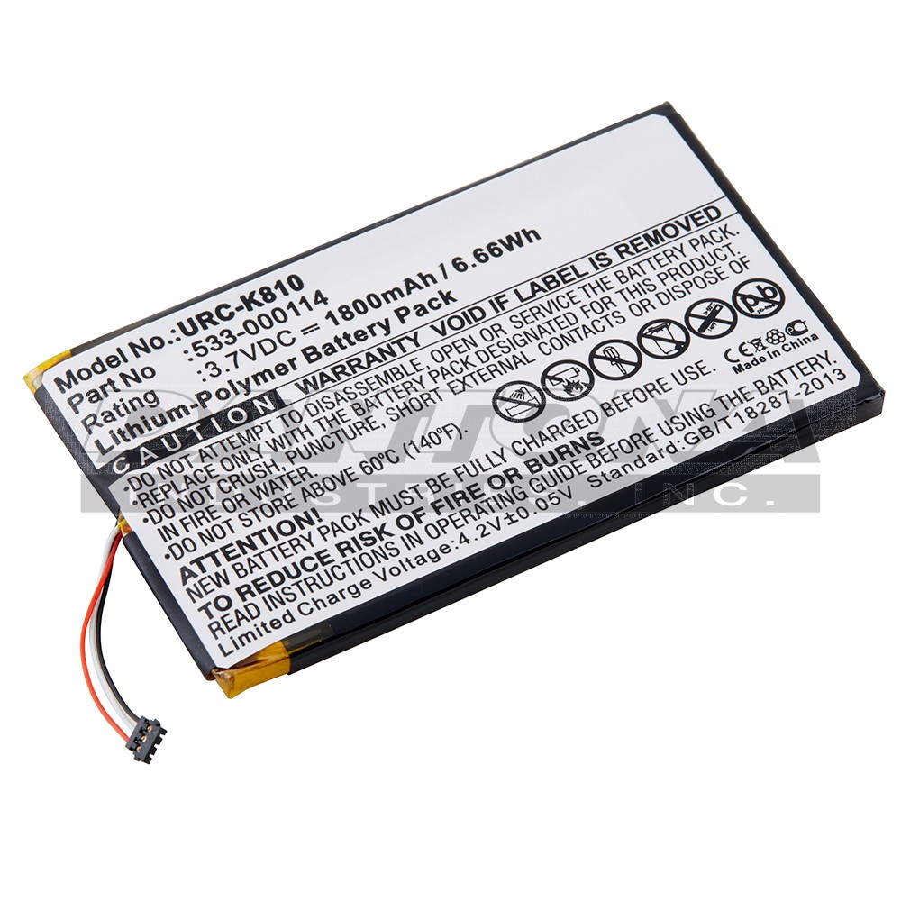 Logitech 533-000114 Replacement Battery 3.7V 1800mAh