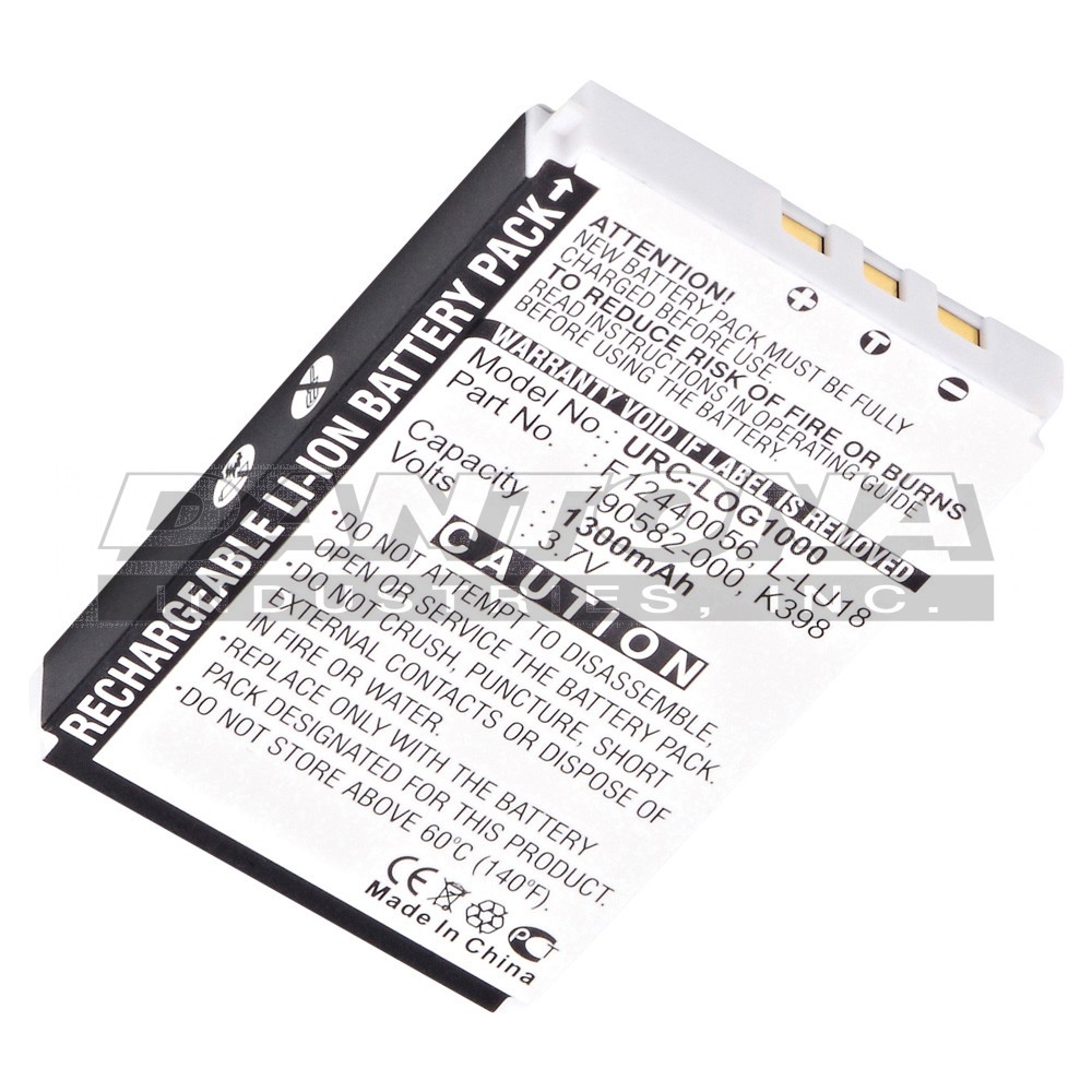 Logitech 190582-0000 Replacement Battery 3.7V 1300mAh