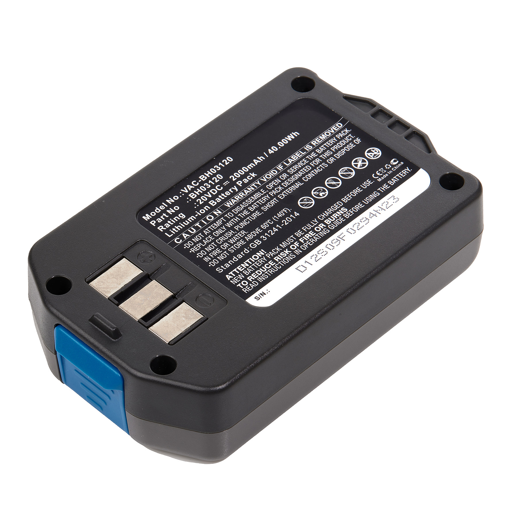 VAC-BH03120 - Dantona Batteries