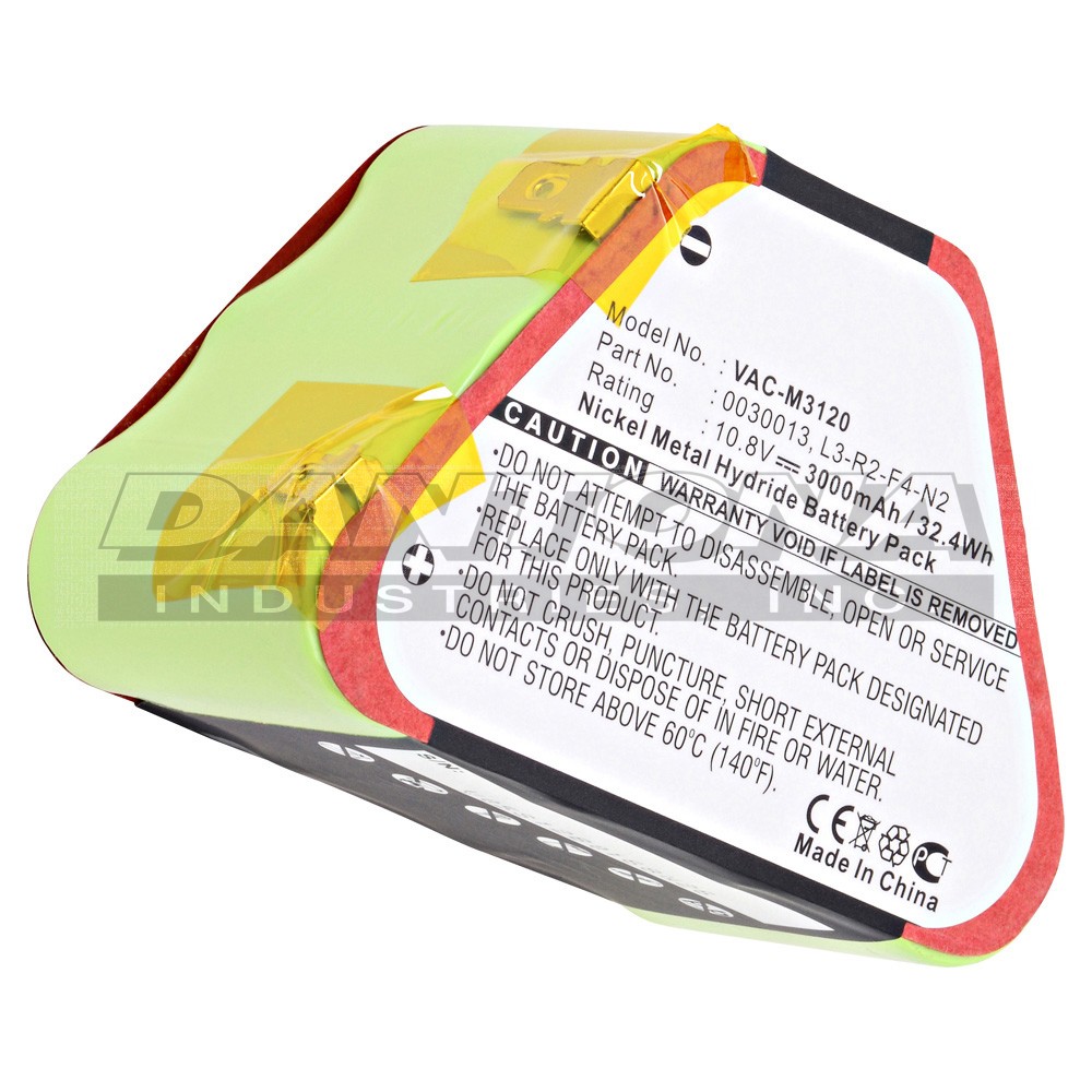 Dirt Devil 30013 0030013 Replacement Battery 10.8V 3000mAh