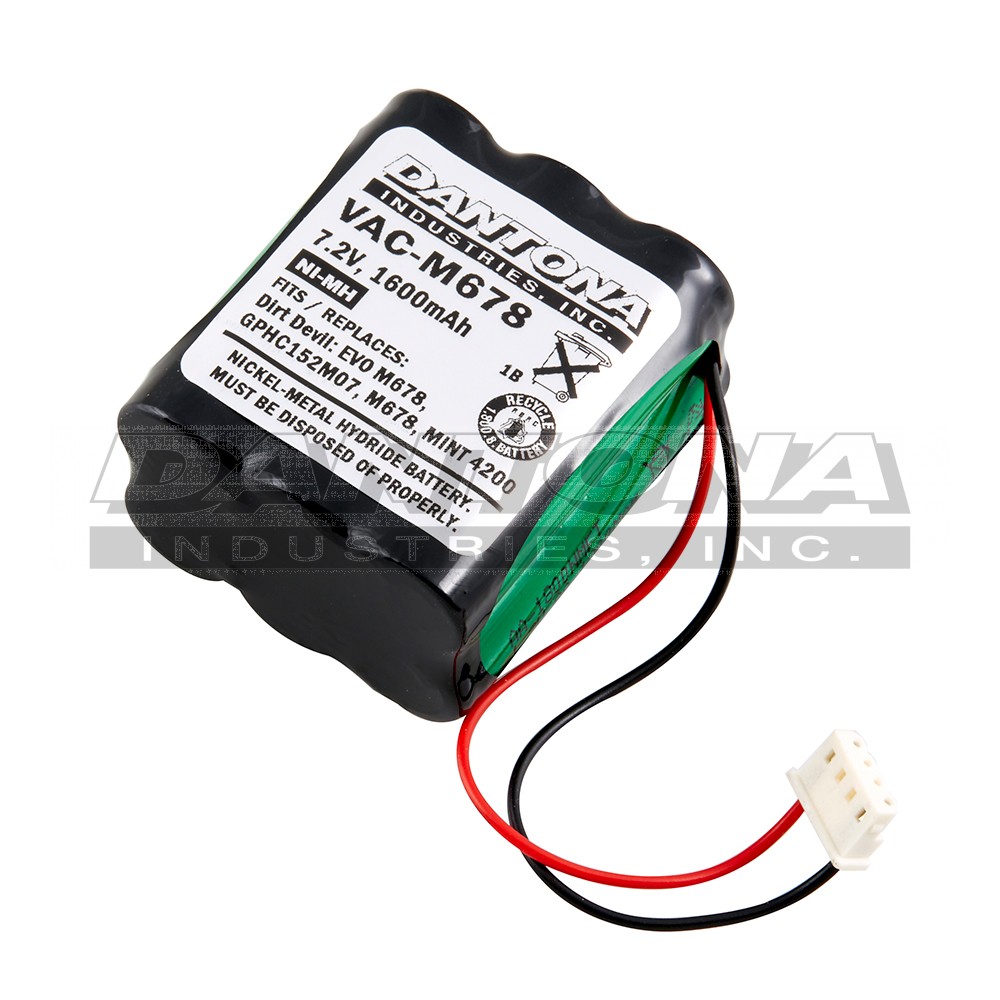 Dirt Devil 4408927 Vacuum Replacement Battery 7.2V 1600mAh