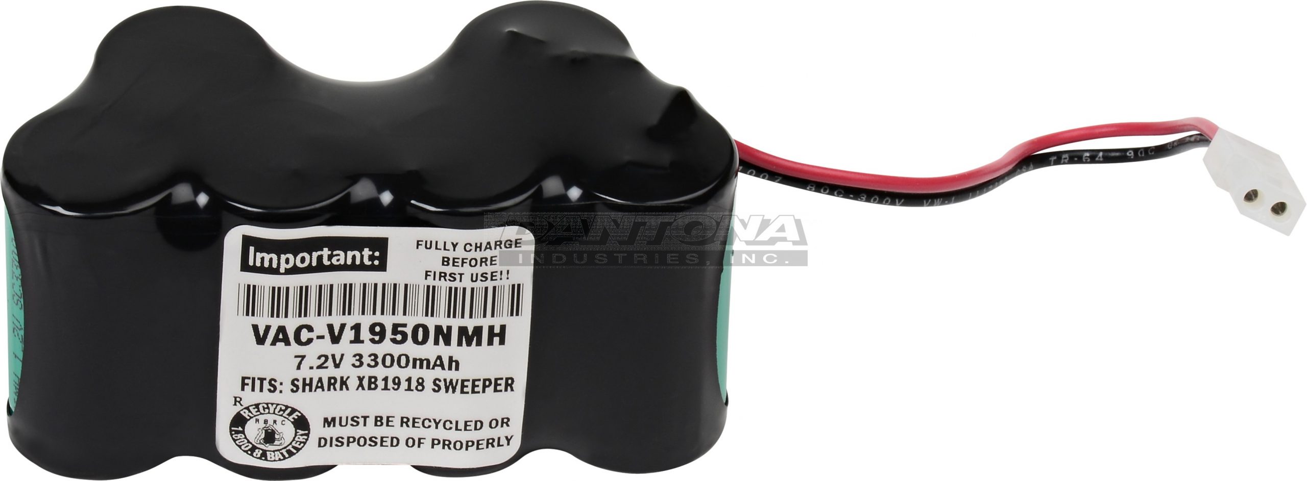 Euro Pro Shark V1917 XB1918 Replacement Battery 7.2V 3300mAh