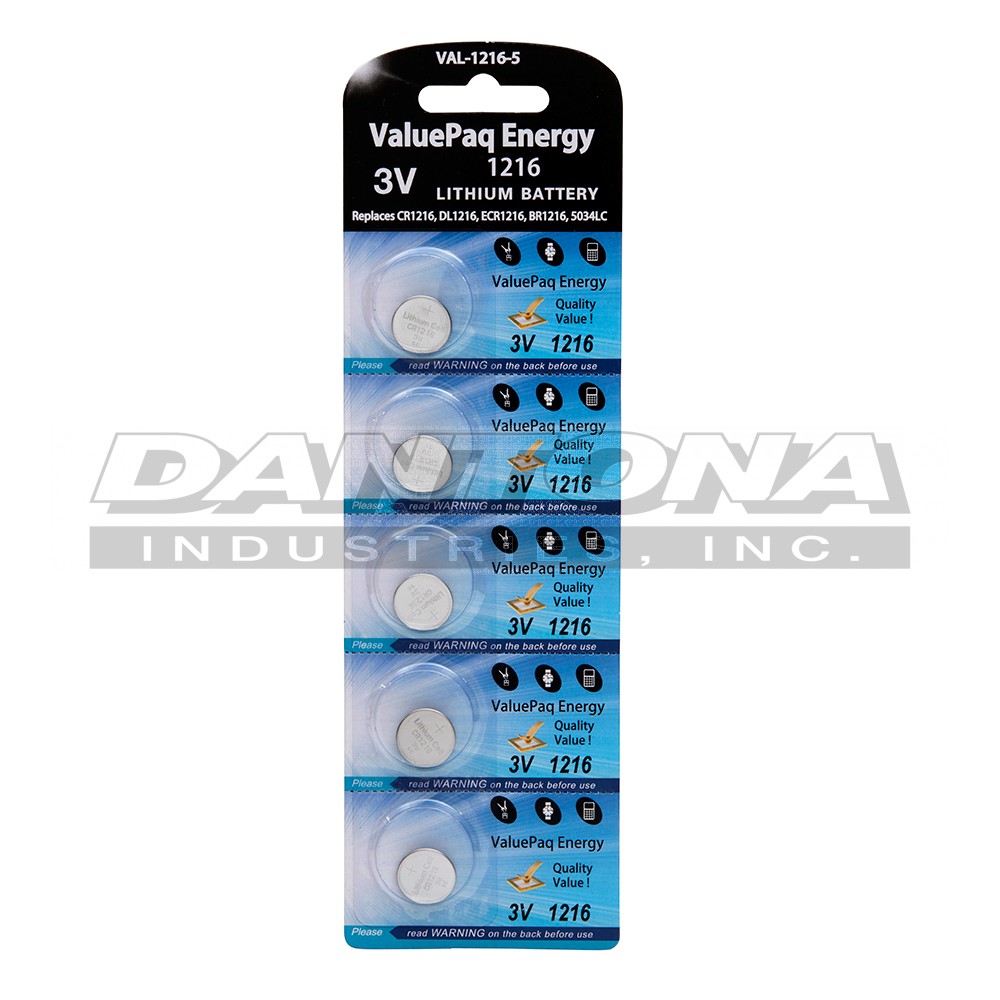 Panasonic 6216101501 CR1216 Battery Replacement Battery 3V 25mAh