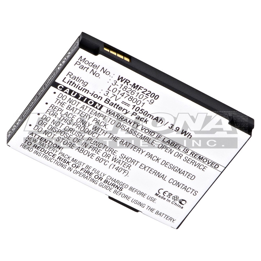 Interstate 3-1826107-9 Replacement Battery 3.7V 1050mAh