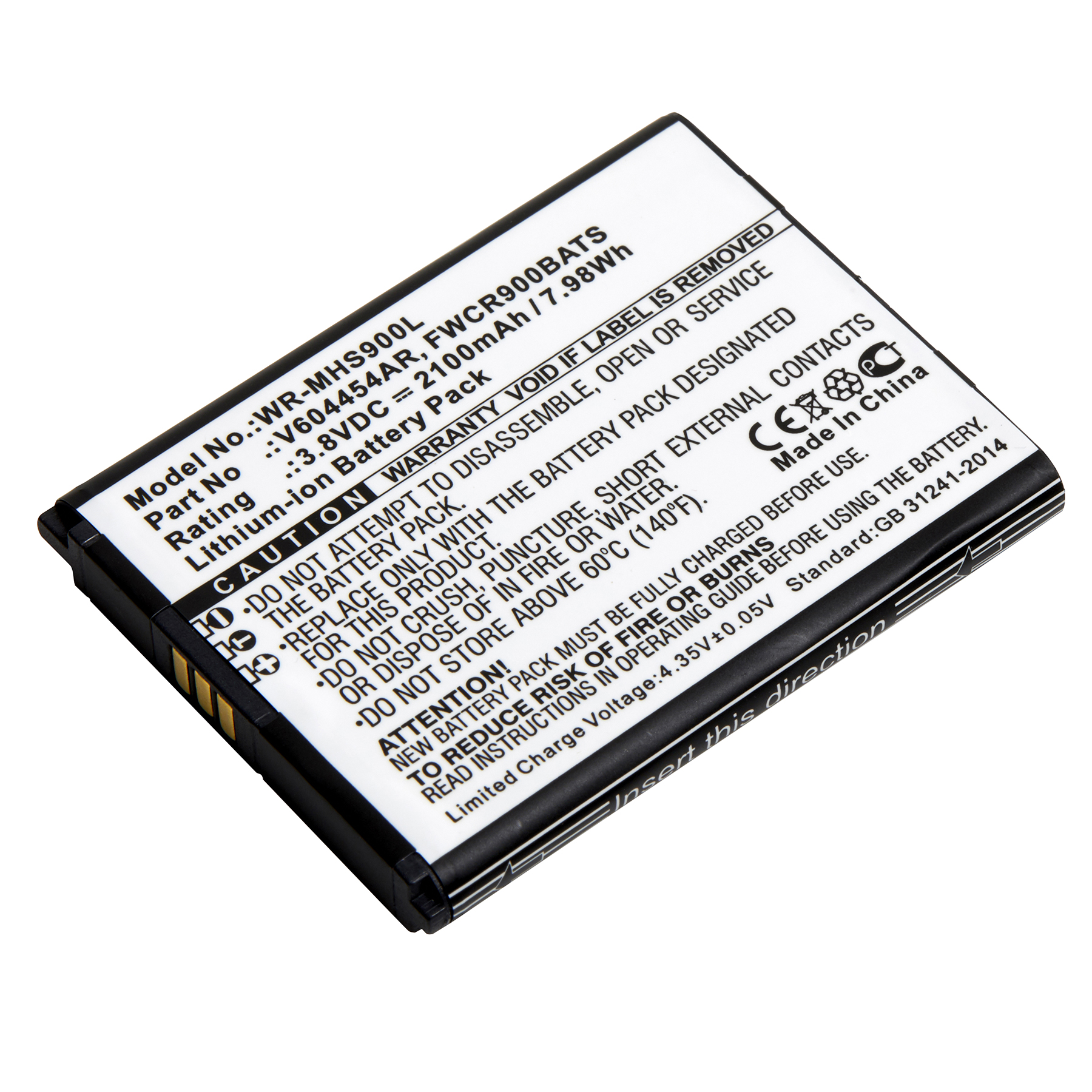 WR-MHS900L - Dantona Batteries
