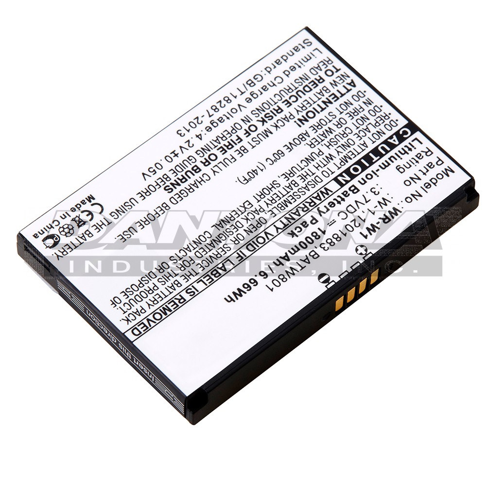 Alcatel AirCard 753S Replacement Battery 3.7V 1800mAh