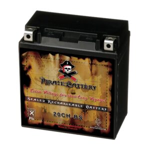 Pirate YTX20CH-BS High Performance Power Sports Battery