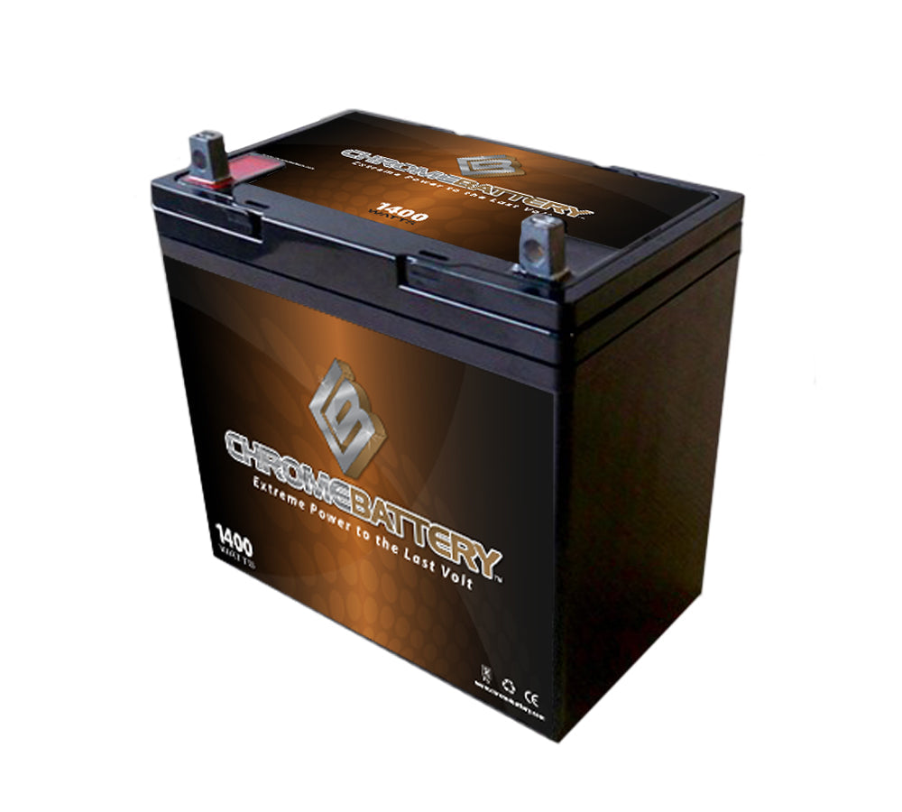 12V 55AH Refurbished Sealed Lead Acid (SLA) Battery - Nut and Bolt Terminals