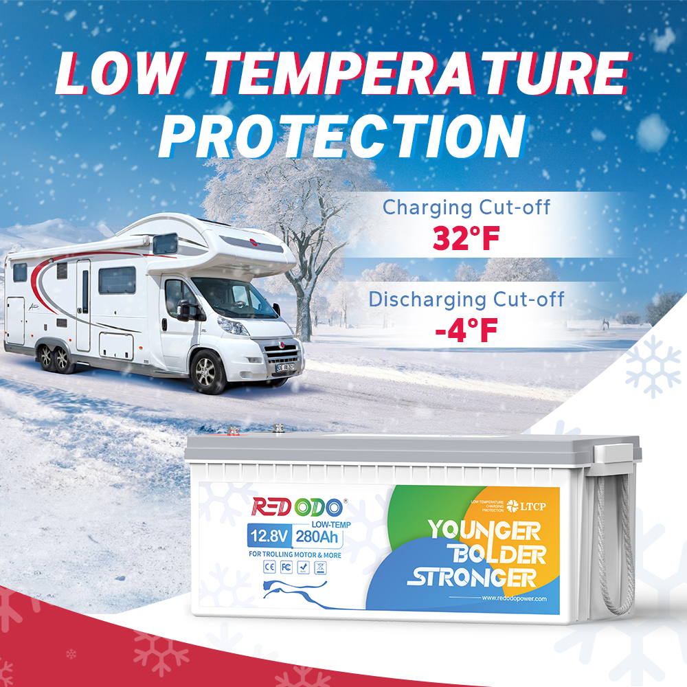 Redodo12V280AhLiFePO4Batterywithlowtempcutoffisdesignedtoexcelincoldweatherconditions.jpg
