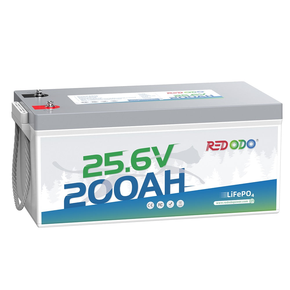 Redodo 24V 200Ah LiFePO4 Lithium Battery | Trolling Motor, Marine, RV, Solar Home, Home Backup