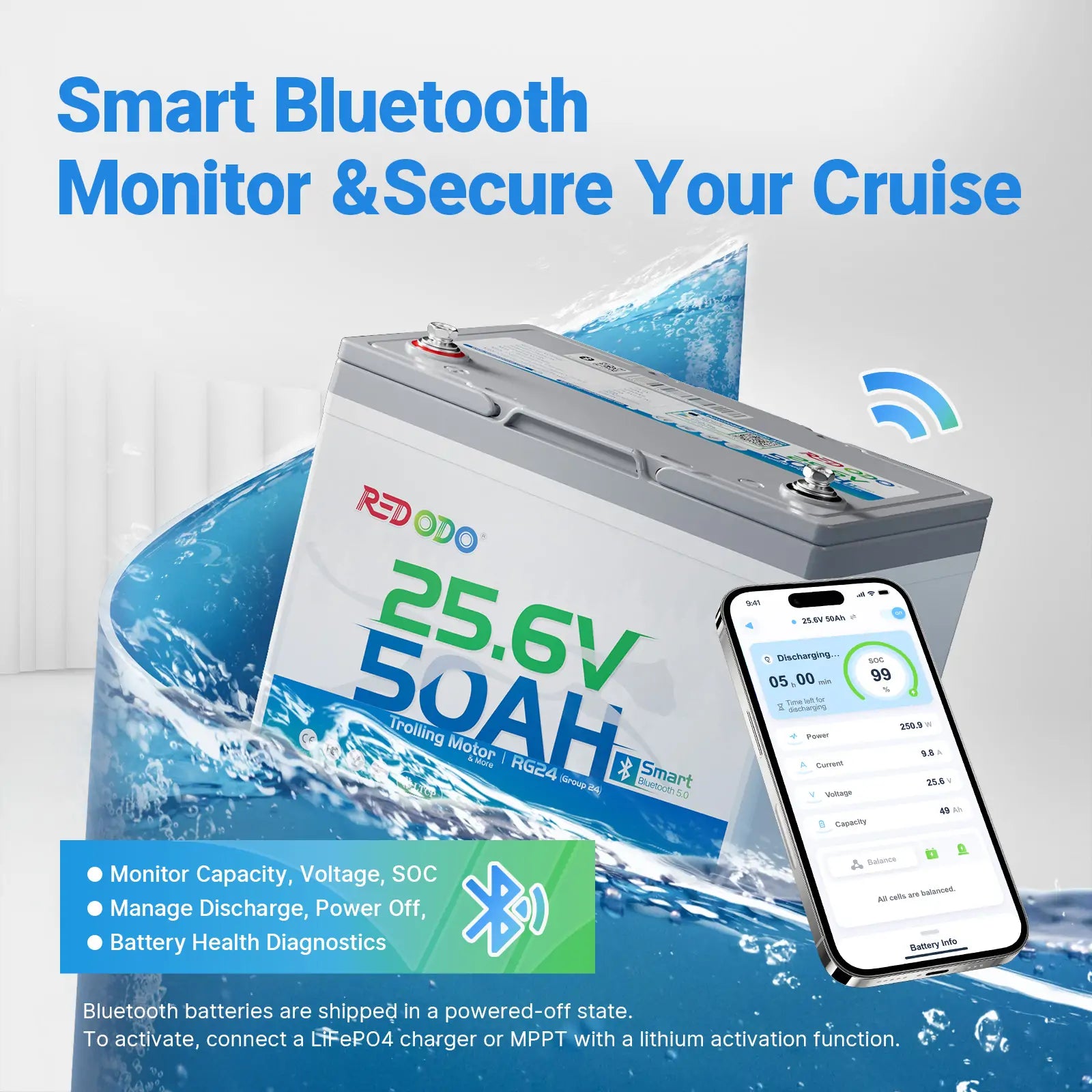 Redodo24V50AhTrollingMotorBatterywithBluetoothtosafeguardyourcruise.jpg